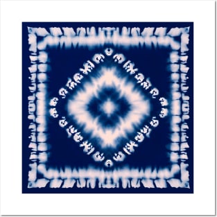 Japanese Shibori Tie Dye Pattern Posters and Art